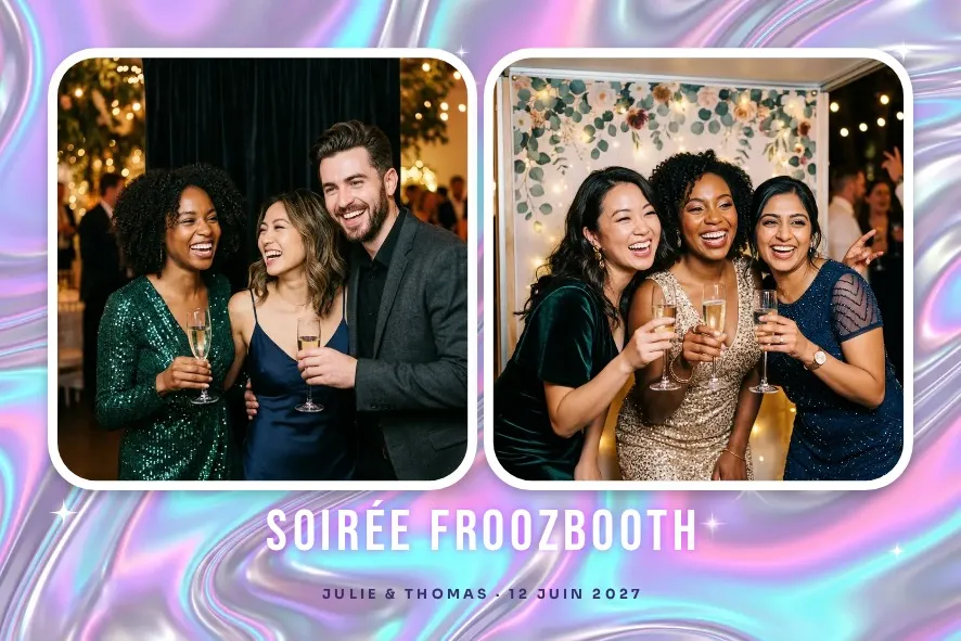 Modèle photobooth « Chrome Y2K »
